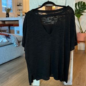 Free People T-Shirt with V line